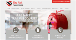 Desktop Screenshot of firerisksolutions.org.uk