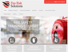 Tablet Screenshot of firerisksolutions.org.uk